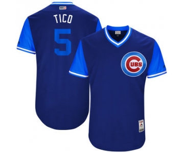 Men's Chicago Cubs Albert Almora Tico Majestic Royal 2017 Players Weekend Authentic Jersey