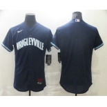 Men's Chicago Cubs Blank Navy Blue 2021 City Connect Stitched MLB Flex Base Nike Jersey