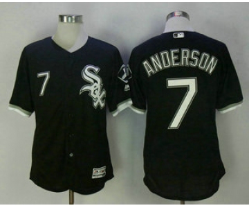 Men's Chicago White Sox #7 Tim Anderson Black Stitched MLB Flex Base Jersey