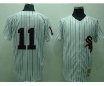 Chicago White Sox #11 Luis Aparicio 1959 White Throwback Jersey
