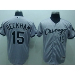 Chicago White Sox #15 Gordon Beckham Gray Jersey