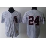 Chicago White Sox #24 Early Wynn 1959 White Throwback Jersey