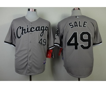Chicago White Sox #49 Chris Sale Gray Jersey