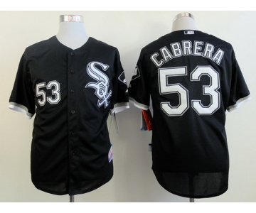 Chicago White Sox #53 Melky Cabrera Black Jersey