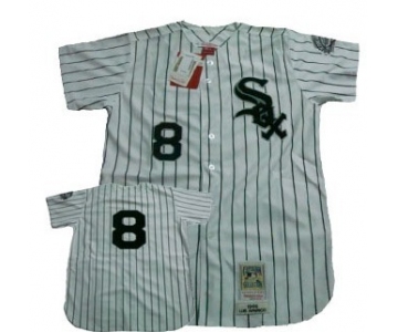 Chicago White Sox #8 Bo Jackson 1993 White Throwback Jersey