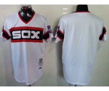 Chicago White Sox Blank 1983 White Pullover Throwback Jersey