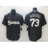 Men Chicago White Sox 73 Mercedes City Edition Black Game Nike 2021 MLB Jerseys