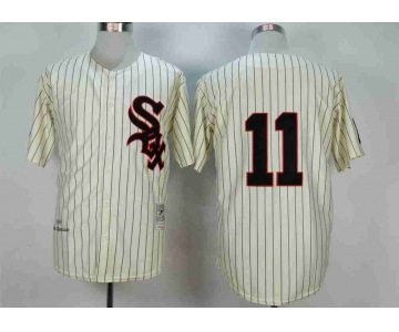 Men's Chicago White Sox #11 Luis Aparicio Cream 1959 Throwback Jersey