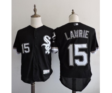 Men's Chicago White Sox #15 Brett Lawrie Black 2016 Flexbase Majestic Baseball Jersey