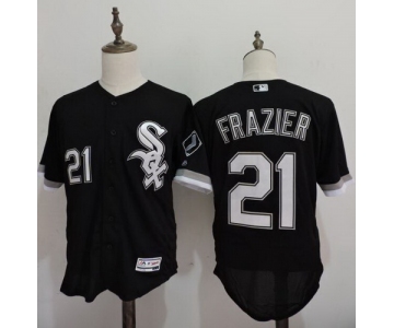Men's Chicago White Sox #21 Todd Frazier Black 2016 Flexbase Majestic Baseball Jersey
