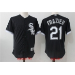 Men's Chicago White Sox #21 Todd Frazier Black Stitched MLB Majestic Cool Base Jersey