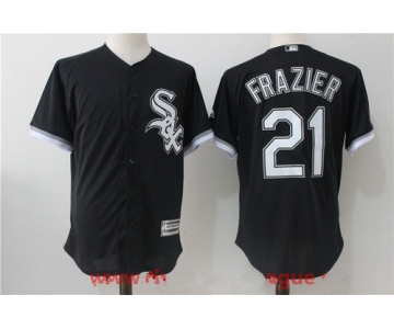 Men's Chicago White Sox #21 Todd Frazier Black Stitched MLB Majestic Cool Base Jersey