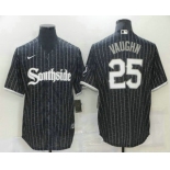 Men's Chicago White Sox #25 Sam Abbott Black 2021 City Connect Stitched MLB Cool Base Nike Jersey