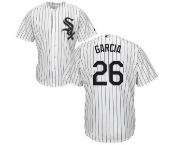 Men's Chicago White Sox #26 Avisail Garcia White Stitched MLB Majestic Cool Base Jersey