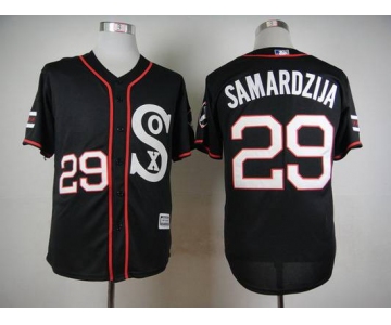 Men's Chicago White Sox #29 Jeff Samardzija 2015 Black Jersey