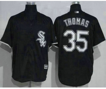 Men's Chicago White Sox #35 Frank Thomas Black New Cool Base Stitched MLB Jersey