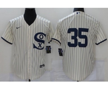 Men's Chicago White Sox #35 Frank Thomas Cream 2021 Field of Dreams Cool Base Jersey
