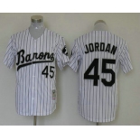 Men's Chicago White Sox #45 Michael Jordan White Stitched MLB Mitchell & Ness Jersey