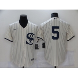 Men's Chicago White Sox #5 Ron Clark 2021 Cream Field of Dreams Cool Base Stitched Nike Jersey