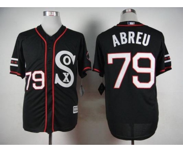 Men's Chicago White Sox #79 Jose Abreu 2015 Black Jersey