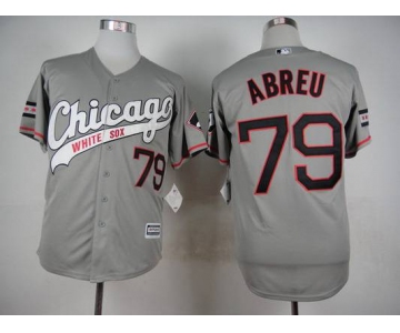 Men's Chicago White Sox #79 Jose Abreu 2015 Gray Jersey