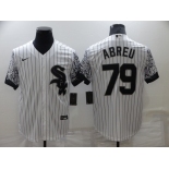 Men's Chicago White Sox #79 Jose Abreu White Nike Drift Fashion Cool Base Jersey