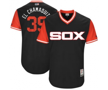 Men's Chicago White Sox Alen Hanson El Chamaquito Majestic Black 2017 Players Weekend Authentic Jersey