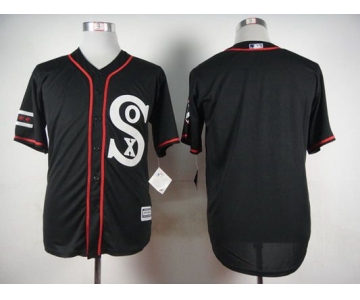 Men's Chicago White Sox Blank 2015 Black Jersey