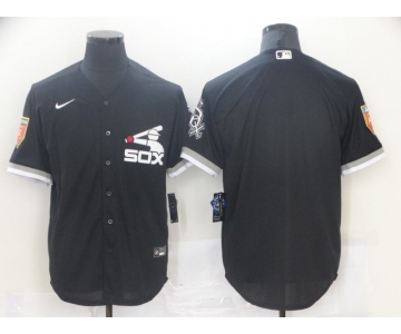 Men's Chicago White Sox Blank Black Stitched MLB Cool Base Nike Jersey