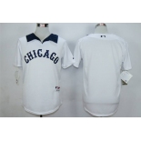Men's Chicago White Sox Blank White 1976 Turn Back The Clock Jersey