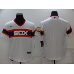 Men's Chicago White Sox Blank White Throwback Cool Base Nike Jersey