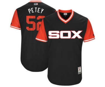Men's Chicago White Sox Jake Petricka Petey Majestic Black 2017 Players Weekend Authentic Jersey