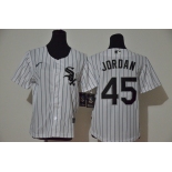 Youth Chicago White Sox #45 Michael Jordan White Stitched MLB Cool Base Nike Jersey
