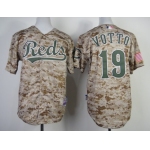 Cincinnati Reds #19 Joey Votto 2014 Camo Kids Jersey