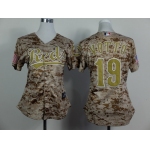 Cincinnati Reds #19 Joey Votto 2014 Camo Womens Jersey