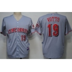 Cincinnati Reds #19 Joey Votto Gray Kids Jersey
