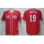 Cincinnati Reds #19 Joey Votto Red Kids Jersey