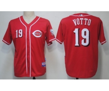 Cincinnati Reds #19 Joey Votto Red Kids Jersey