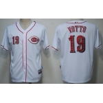 Cincinnati Reds #19 Joey Votto White Kids Jersey