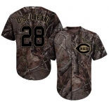 Cincinnati Reds #28 Anthony DeSclafani Camo Realtree Collection Cool Base Stitched MLB Jersey