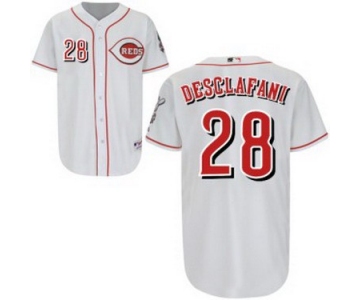Cincinnati Reds #28 Anthony DeSclafani White Jersey