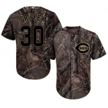 Cincinnati Reds #30 Ken Griffey Camo Realtree Collection Cool Base Stitched MLB Jersey