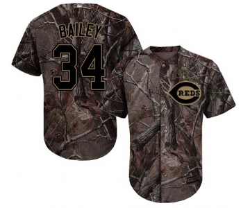 Cincinnati Reds #34 Homer Bailey Camo Realtree Collection Cool Base Stitched MLB Jersey