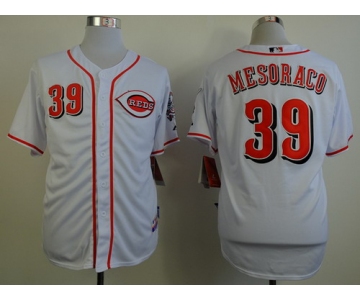 Cincinnati Reds #39 Devin Mesoraco White Jersey