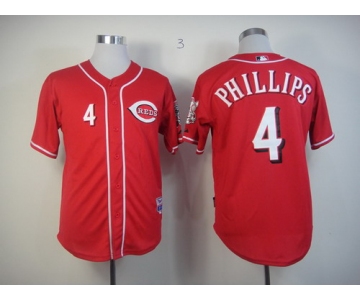 Cincinnati Reds #4 Brandon Phillips Red Jersey