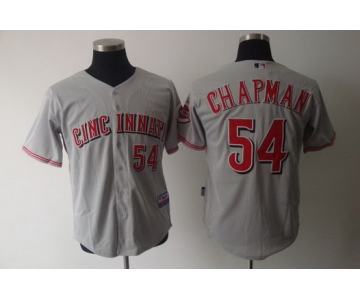 Cincinnati Reds #54 Aroldis Chapman Gray Jersey