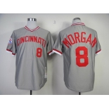 Cincinnati Reds #8 Joe Morgan 1976 Gray Throwback Jersey