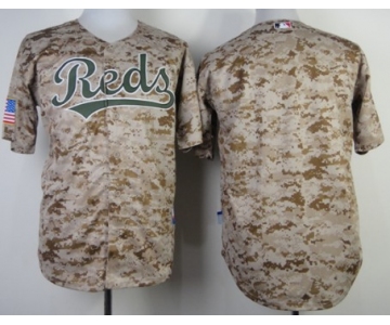 Cincinnati Reds Blank 2014 Camo Jersey