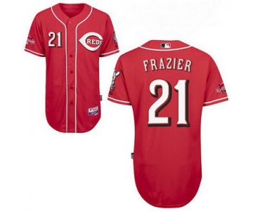 Men's Cincinnati Reds #21 Todd Frazier Red Jersey