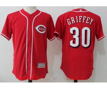 Men's Cincinnati Reds #30 Ken Griffey Jr Retired Red Cool Base Stitched MLB Jersey